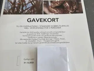 Gavekort Comwell 