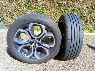 4 stk renault alufælge med goodyear sommerdæk  