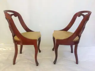 Antik mahogni stole sæt