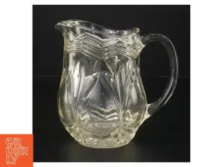 Glaskande med mønster (str. H. 15 cm. ø. 11 cm)