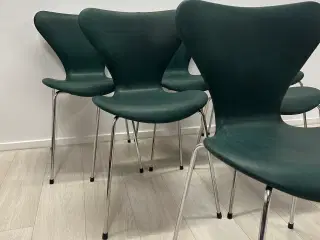 Arne Jacobsen Syverstole Pure anilin Grøn 