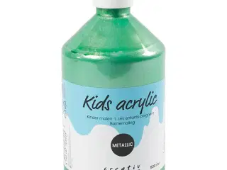 Akrylmaling Metallic, metallic, lys grøn, 500ml/ 1 fl.