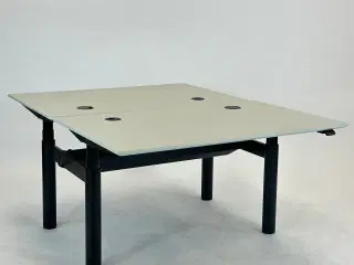 Dobbelt hæve/sænkebord 125x80 (169) - Linak