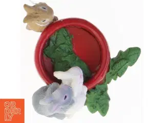 Schleich kaniner og madskål(str. 6 cm)