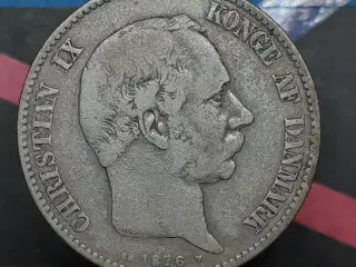 2 kr 1876 sølv