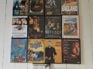 Forskellige danske dvd film