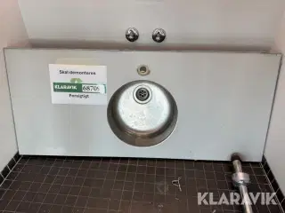 Bordplade med håndvask