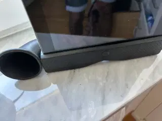 iPad holder og lydforstærker