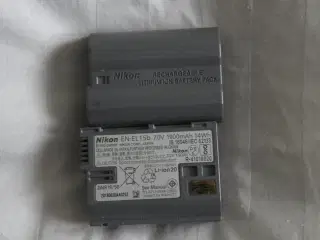 Nikon Originale 2 stk Batterier EN-EL 15b