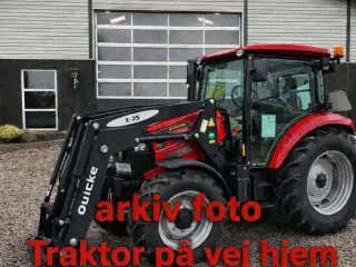 Case IH Farmall 75 A Med Quicke frontlæsser med Euroskifte, 3die funktion og dæmper, samt og brede hjul.