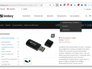Sandberg USB to Bluetooth 2.0 Class 1 Link        