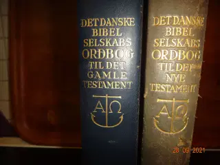 Bibelordbøger Gl. og Ny Testamente (Antikvarisk).