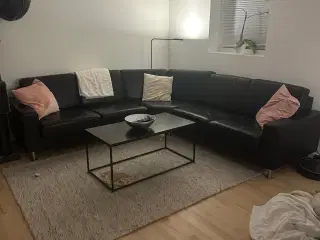 Hurup møbler, okselæder hjørnesofa 