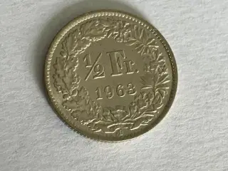 1/2 Franc Switzerland 1963