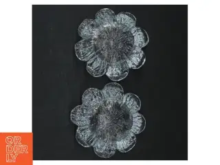 Glas fyrfadsstager i blomsterform