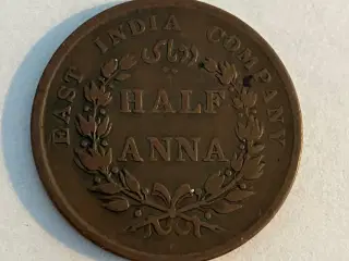 Half Anna - East India Company 1845