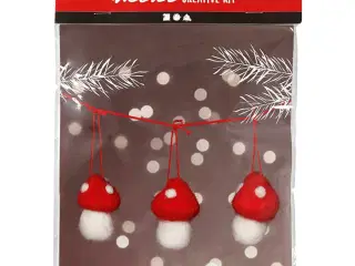 Mini DIY Kit, paddehatte på snor, H: 5.5 cm, 1 sæt