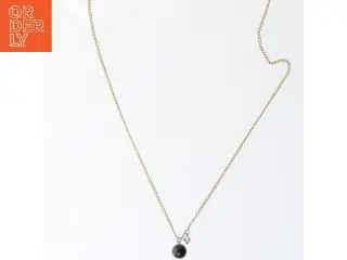 Guldhalskæde med vedhæng (str. 80 cm)