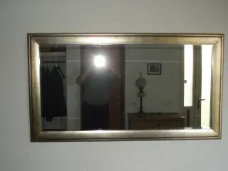 Stort entre-spejl i træramme