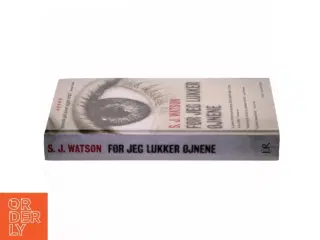 Før jeg lukker øjnene af S. J. Watson (Bog)