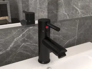 Vandhane til badeværelseshåndvask 130x176 mm sort