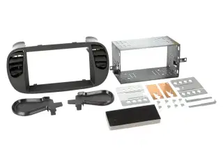 2-DIN radioramme Fiat 500 10/2007-07/2015 mat sort
