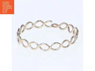 Guld armbånd i snoet design (str. 62 mm)