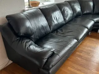 Læder hjørnesofa