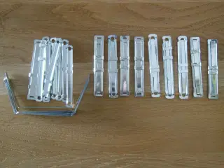 Flexihæfter - i metal og plast - 40 stk