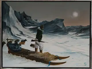 Grønlandsk Fanger, maleri