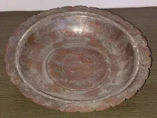 Orientalsk fad / skål i kobber
