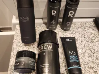 Hårprodukter fra Id Hair, American crew og Rodeo