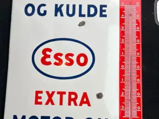 Esso emalje termometer skilt