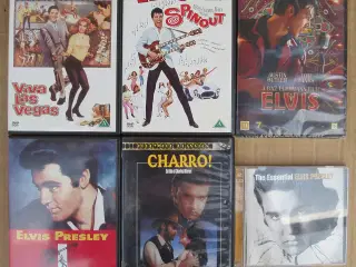 Elvis Presley; dvd, cd, vhs, kassetebånd, bøger