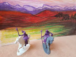 23 Cowboy, Indianer, Vogn, Heste m.m.
