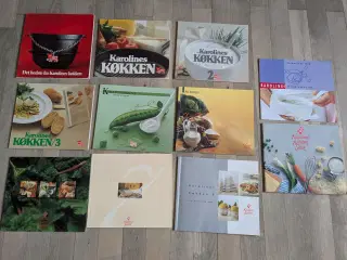 Karolines Køkken 11 hæfter for ialt 100 kr