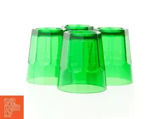 Grønne plastikglas (str. 8,5 cm)