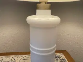 Holmegård stor Apoteker lampe i hvidt porcelæn 