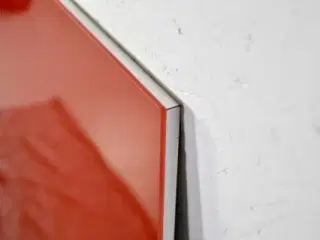 Chat board magnetisk glastavle i rød, 150x120 cm.