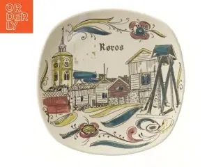Røros dekorativt fad fra Stavangerflint (str. Ø 17 cm)