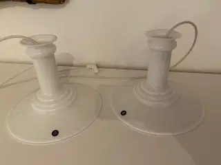 Royal Copenhagen Loft lamper i hvidt glas