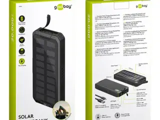 Goobay Udendørs Solcelle Power Bank - 20,000 mAh