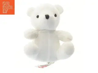 Hvid teddy bamse fra Zoo København fra Zoo København (str. 15 cm)