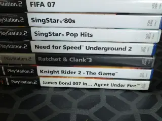 8 fede ps2 spil 40-80kr pr spil.