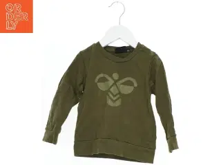 Grøn langærmet bluse med trykknapper fra Hummel (str. 92)