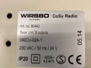 Wirsbo Cosy Radio trådløs rumfølere