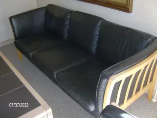 læder sofa