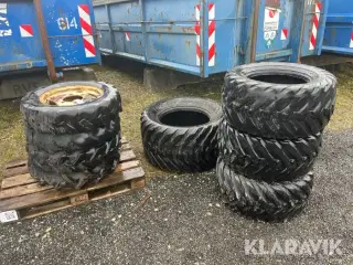 Assorterede dæk og fælge - 8 styk