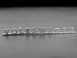 Originalt Volkswagen navneskilt/emblem i poleret k