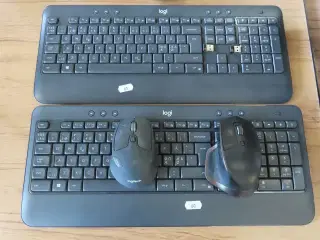 2 stk. Trådløse tastature & mus LOGITECH
